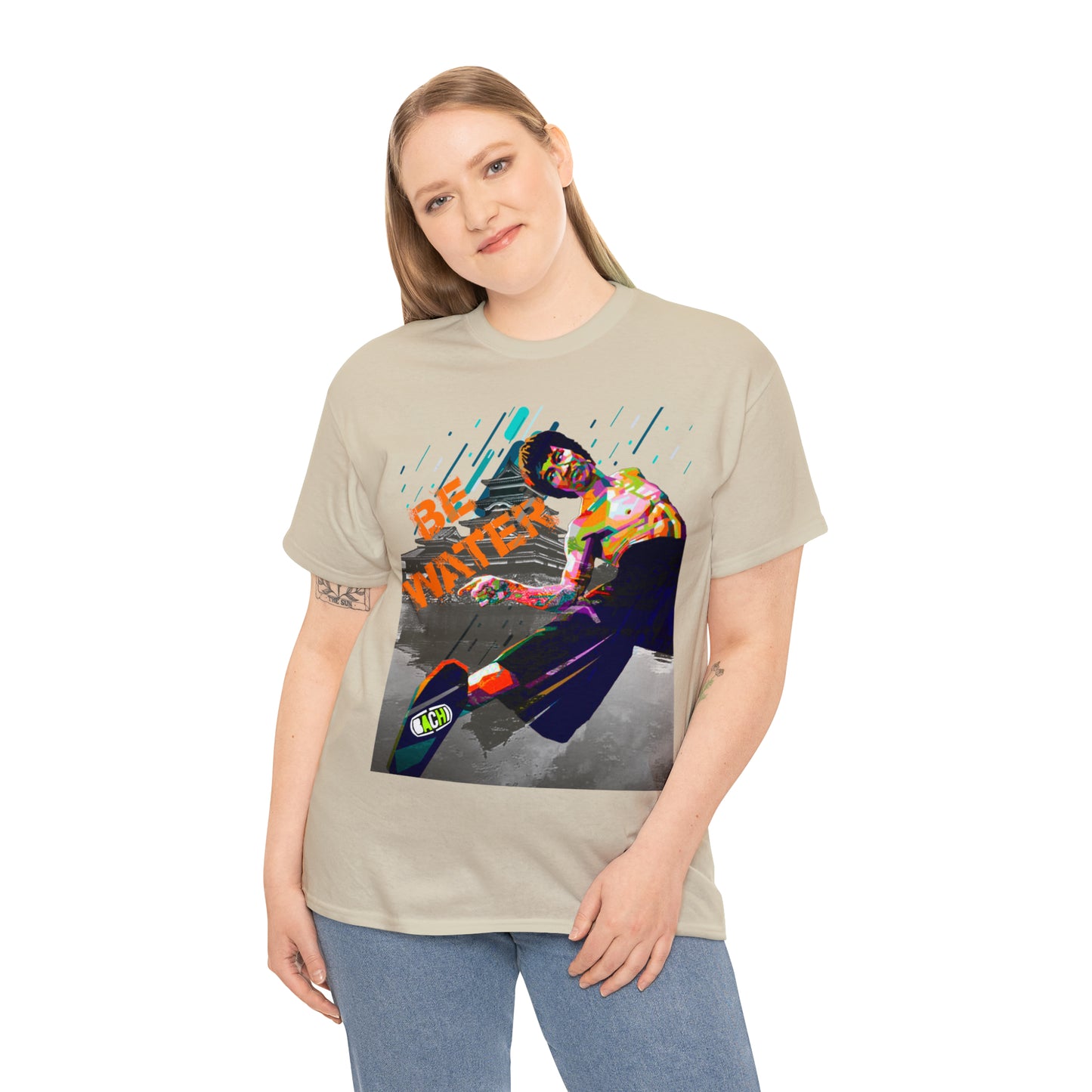 Vintage Martial Arts Graphic Tee - Kung Fu Legend Quote Print (Bachi)