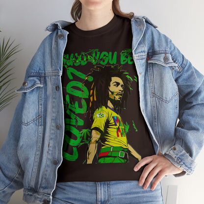 Oversized Graphic Tee - Reggae Legend Portrait Streetwear Print (Bachi)