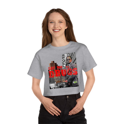 Cropped Graphic Tee - American Crime Cinema Portrait Streetwear (Bachi)