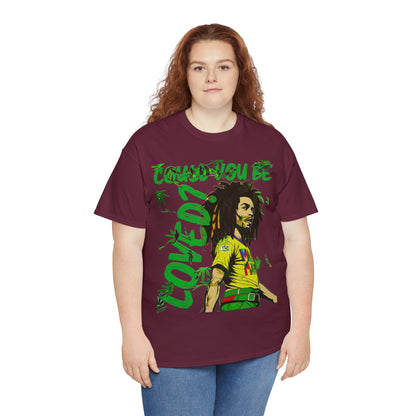 Oversized Graphic Tee - Reggae Legend Portrait Streetwear Print (Bachi)