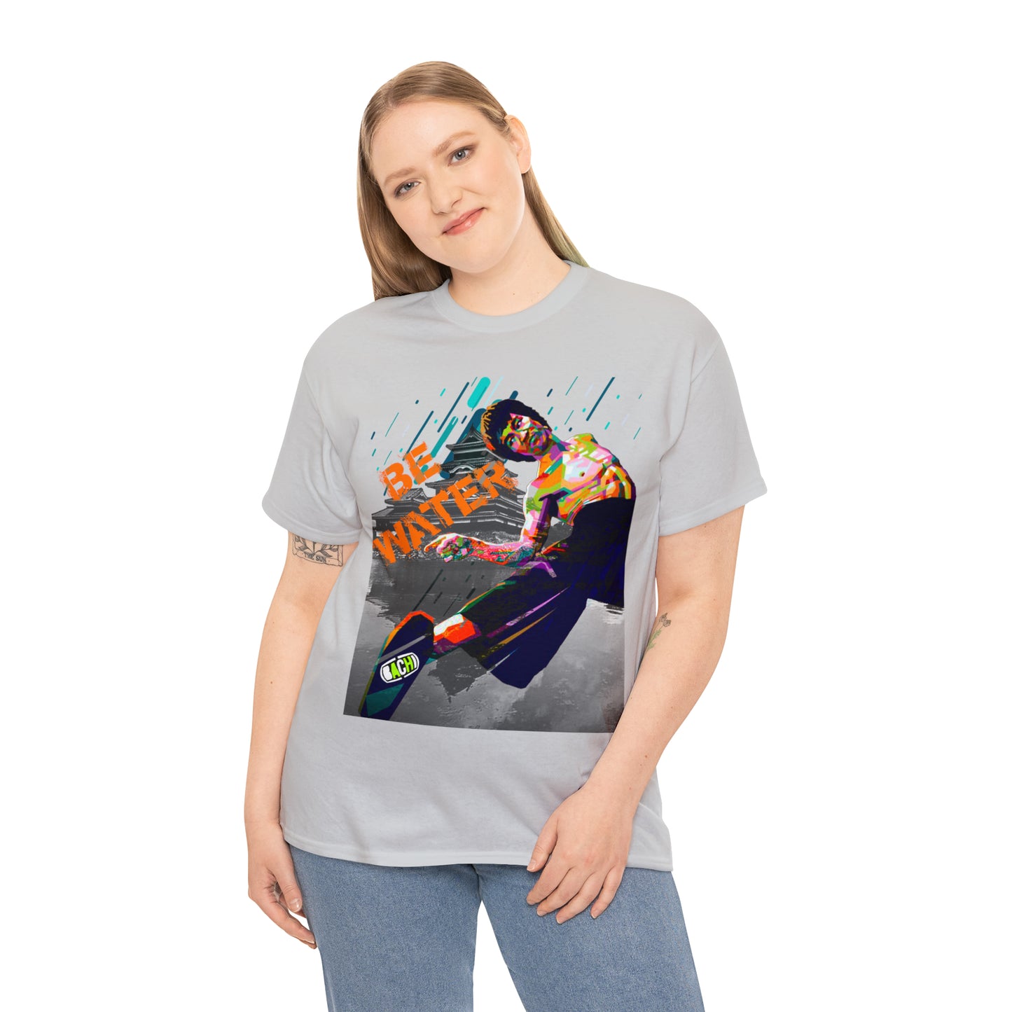 Vintage Martial Arts Graphic Tee - Kung Fu Legend Quote Print (Bachi)