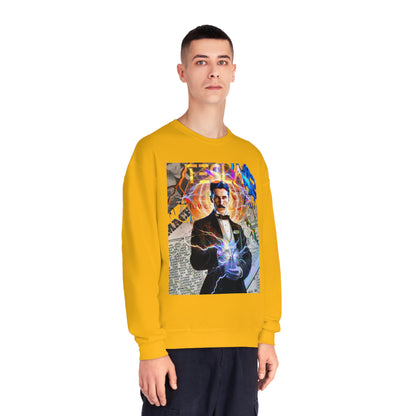 Vintage Science Icon Graphic Sweatshirt - Inventor Portrait Streetwear (Bachi)