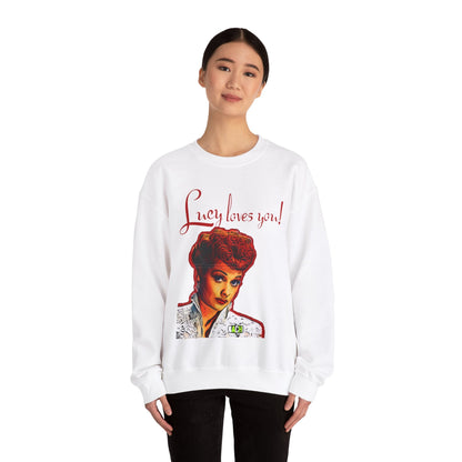 Unisex Sweatshirt Lucy Loves You Printify
