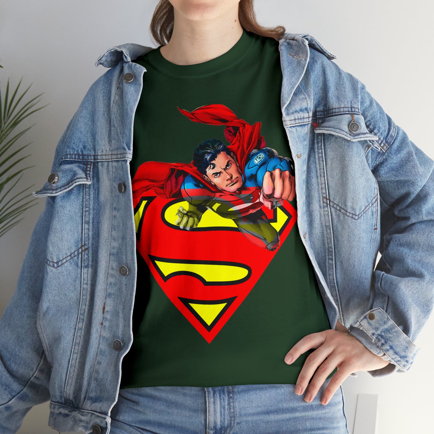 Vintage Comic Hero Graphic Tee - Cape Streetwear Print (Bachi)