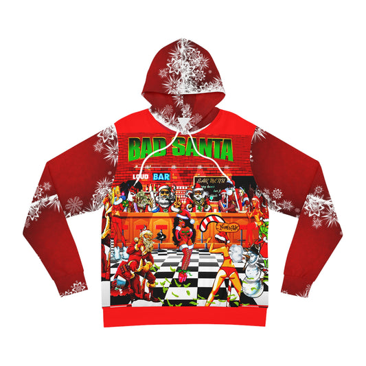 Oversized Holiday Graphic Hoodie - 00s Comedy Cinema Print (Bachi)