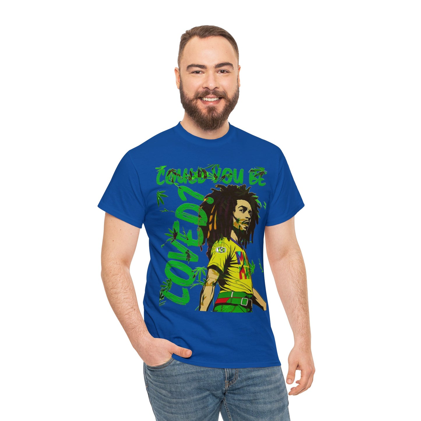 Oversized Graphic Tee - Reggae Legend Portrait Streetwear Print (Bachi)