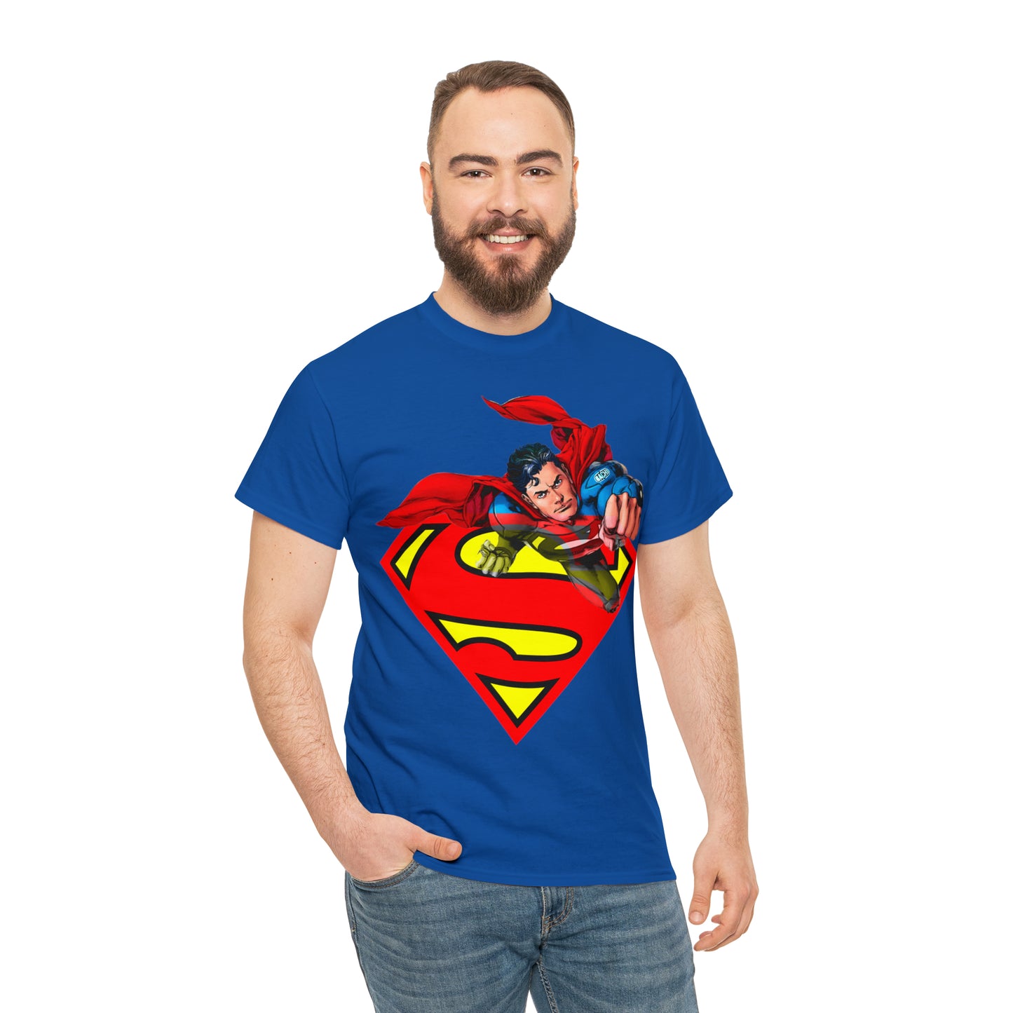 Vintage Comic Hero Graphic Tee - Cape Streetwear Print (Bachi)