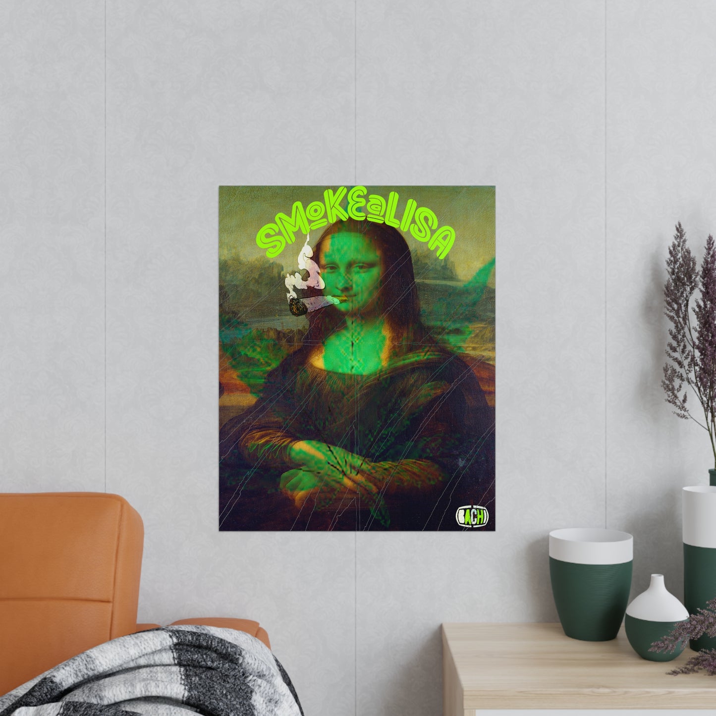 Pop Art Wall Poster - Renaissance Parody Streetwear Print (Bachi)