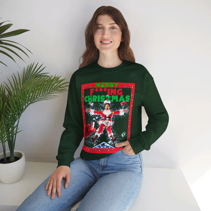 Vintage Holiday Graphic Sweatshirt - 80s Comedy Cinema Print (Bachi)