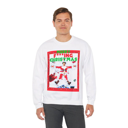 Vintage Holiday Graphic Sweatshirt - 80s Comedy Cinema Print (Bachi)