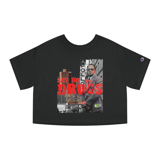 Cropped Graphic Tee - American Crime Cinema Portrait Streetwear (Bachi)