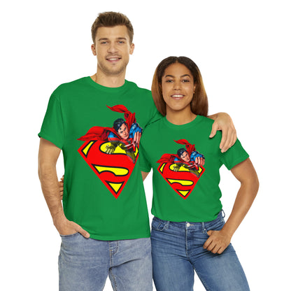 Vintage Comic Hero Graphic Tee - Cape Streetwear Print (Bachi)