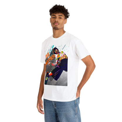 Vintage Martial Arts Graphic Tee - Kung Fu Legend Quote Print (Bachi)