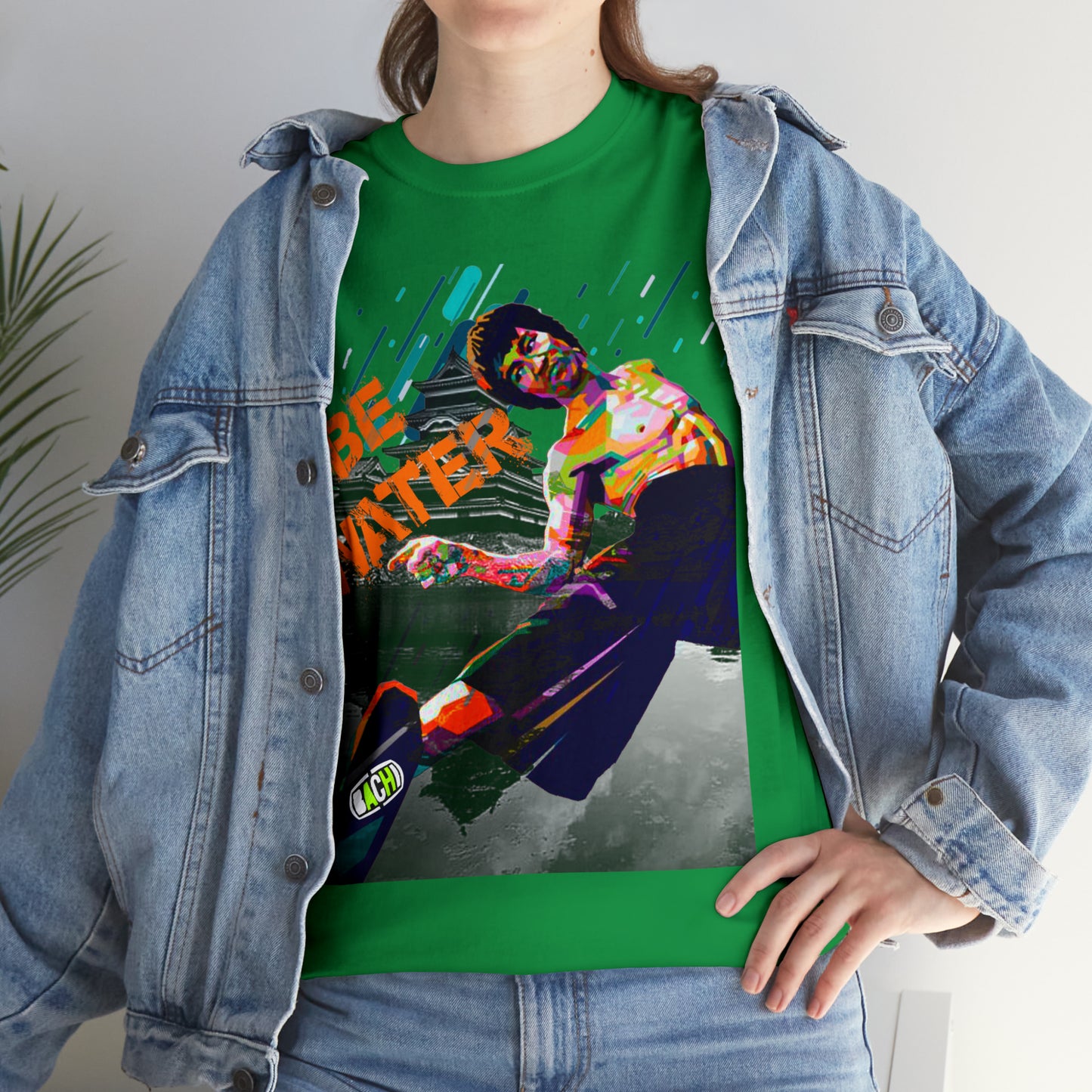 Vintage Martial Arts Graphic Tee - Kung Fu Legend Quote Print (Bachi)