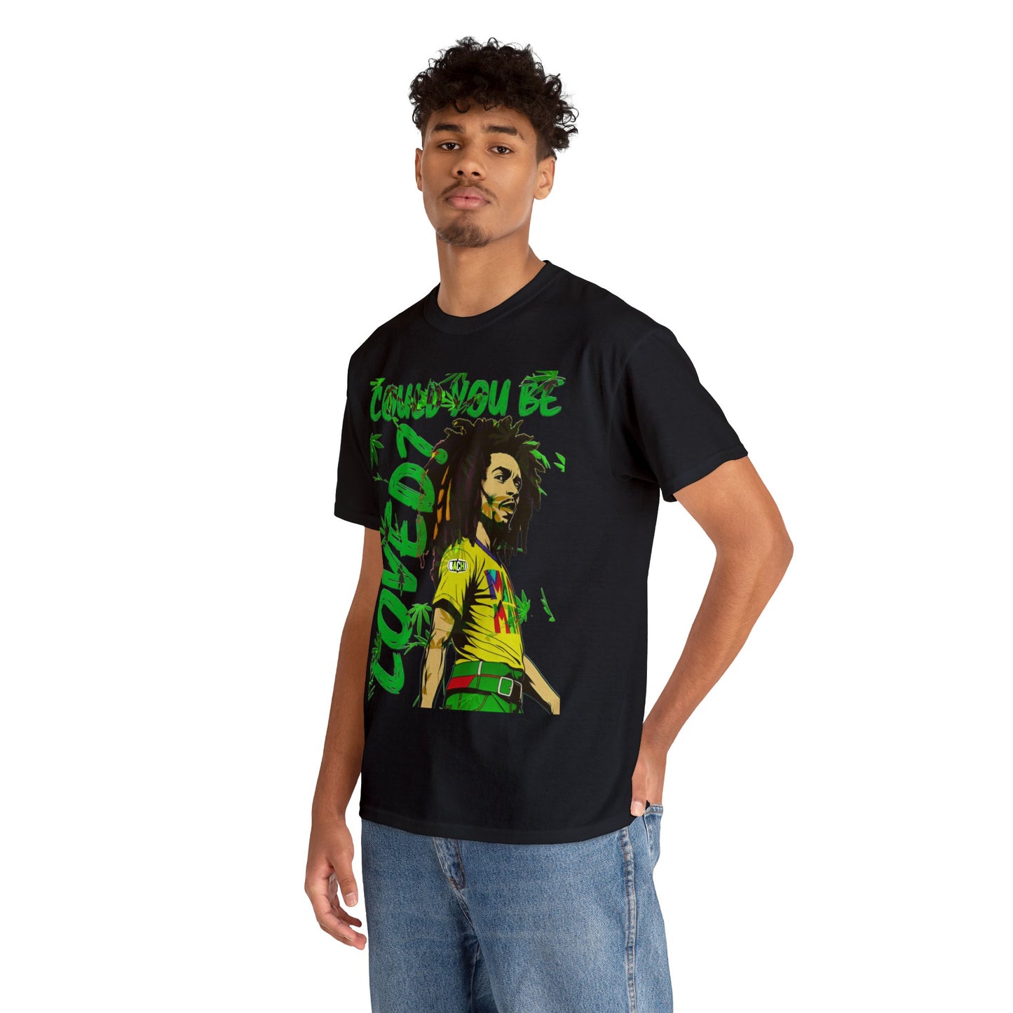 Oversized Graphic Tee - Reggae Legend Portrait Streetwear Print (Bachi)