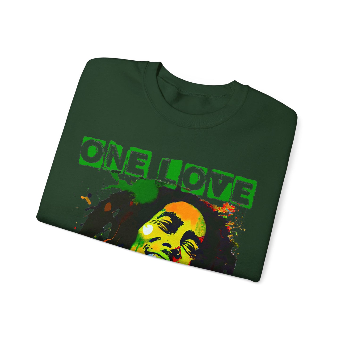 Heavyweight Graphic Sweatshirt - Reggae Legend Portrait Streetwear (Bachi)