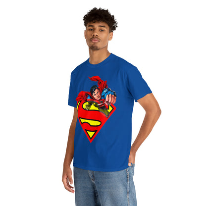 Vintage Comic Hero Graphic Tee - Cape Streetwear Print (Bachi)