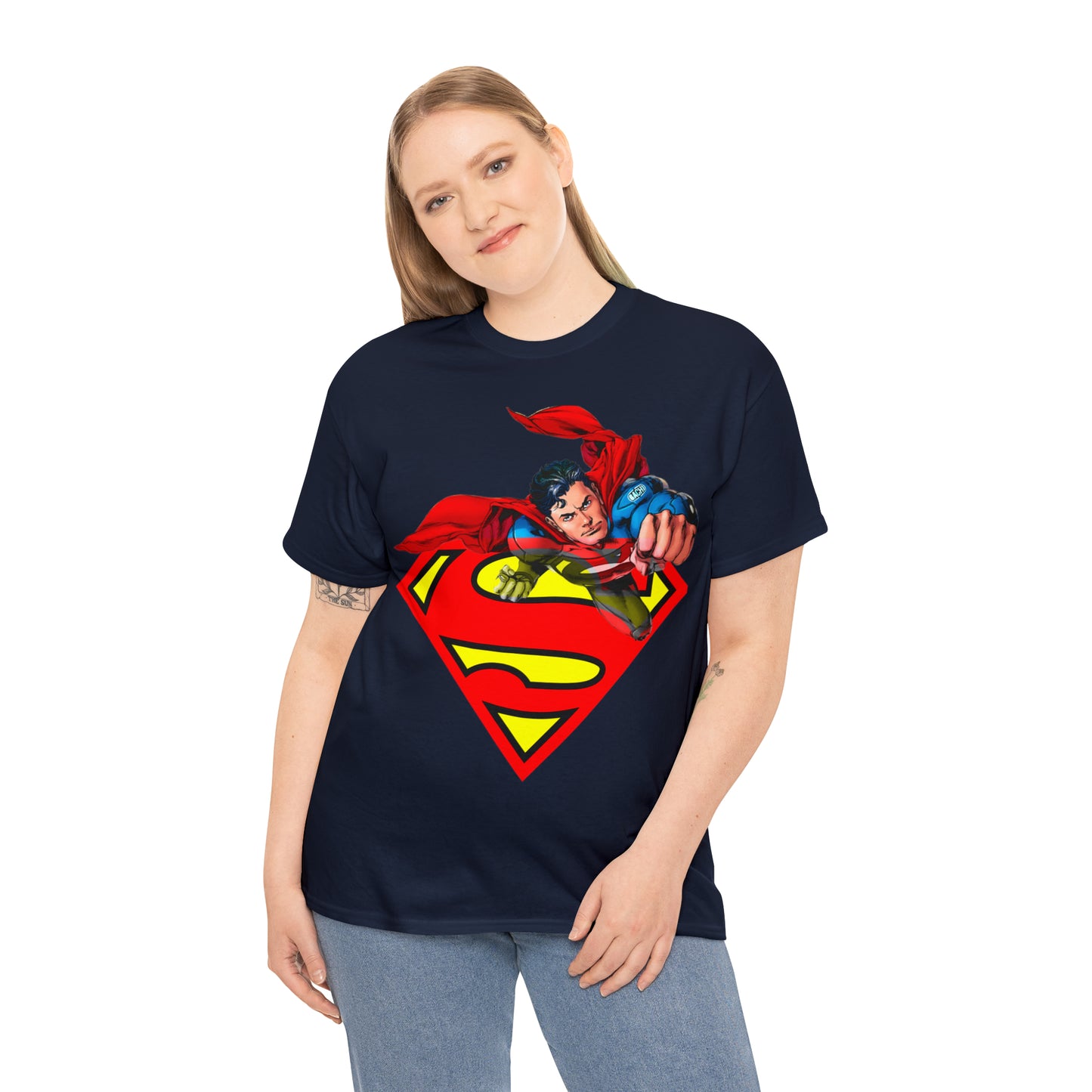 Vintage Comic Hero Graphic Tee - Cape Streetwear Print (Bachi)