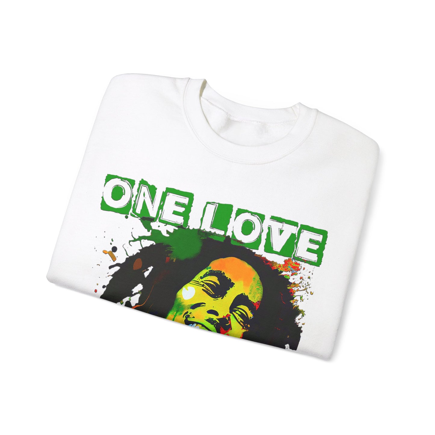 Heavyweight Graphic Sweatshirt - Reggae Legend Portrait Streetwear (Bachi)