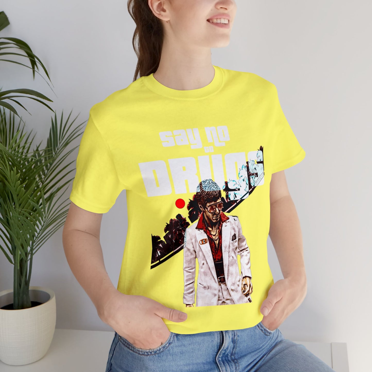 Vintage Graphic Tee - Cult Cinema White Jacket Portrait Print (Bachi)