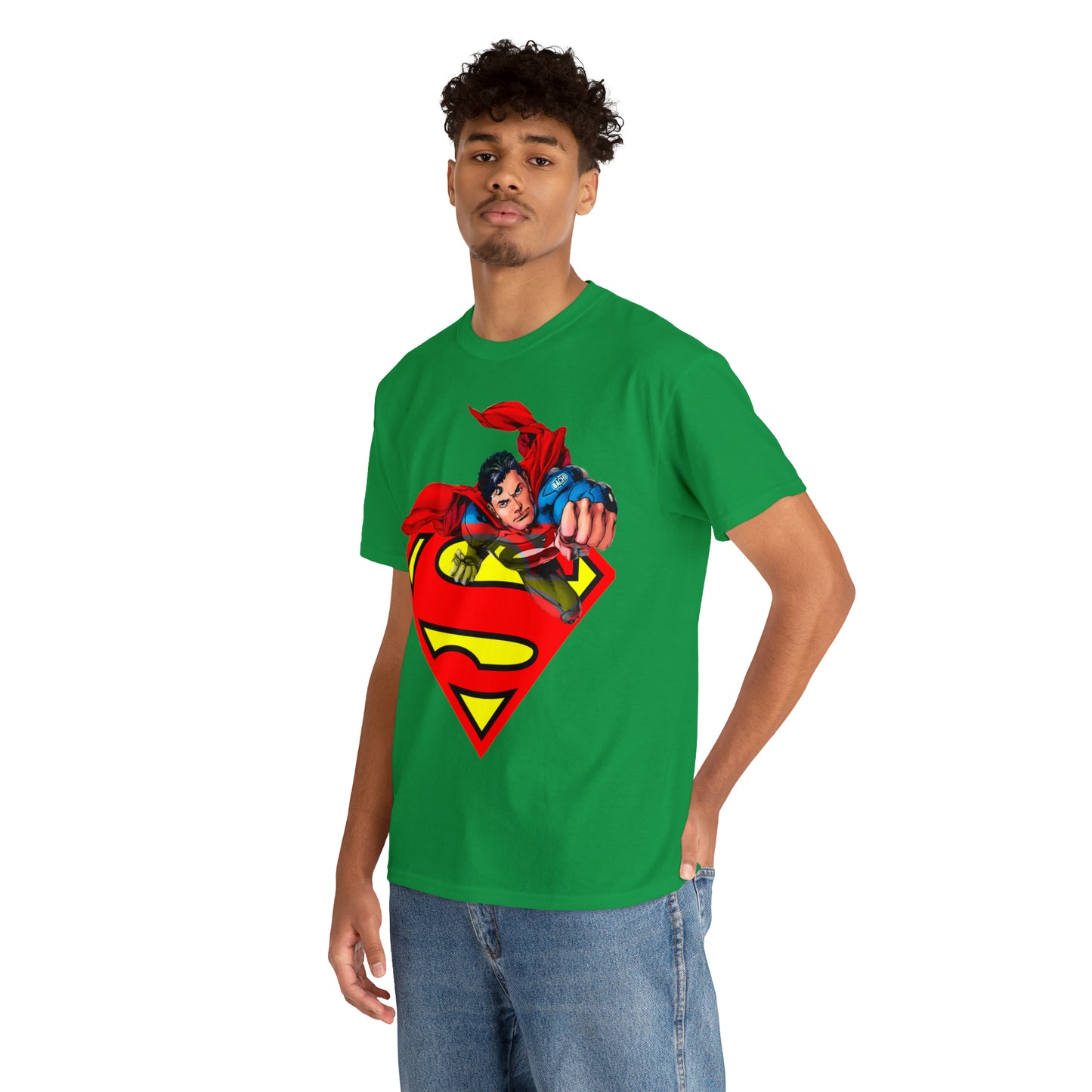 Vintage Comic Hero Graphic Tee - Cape Streetwear Print (Bachi)