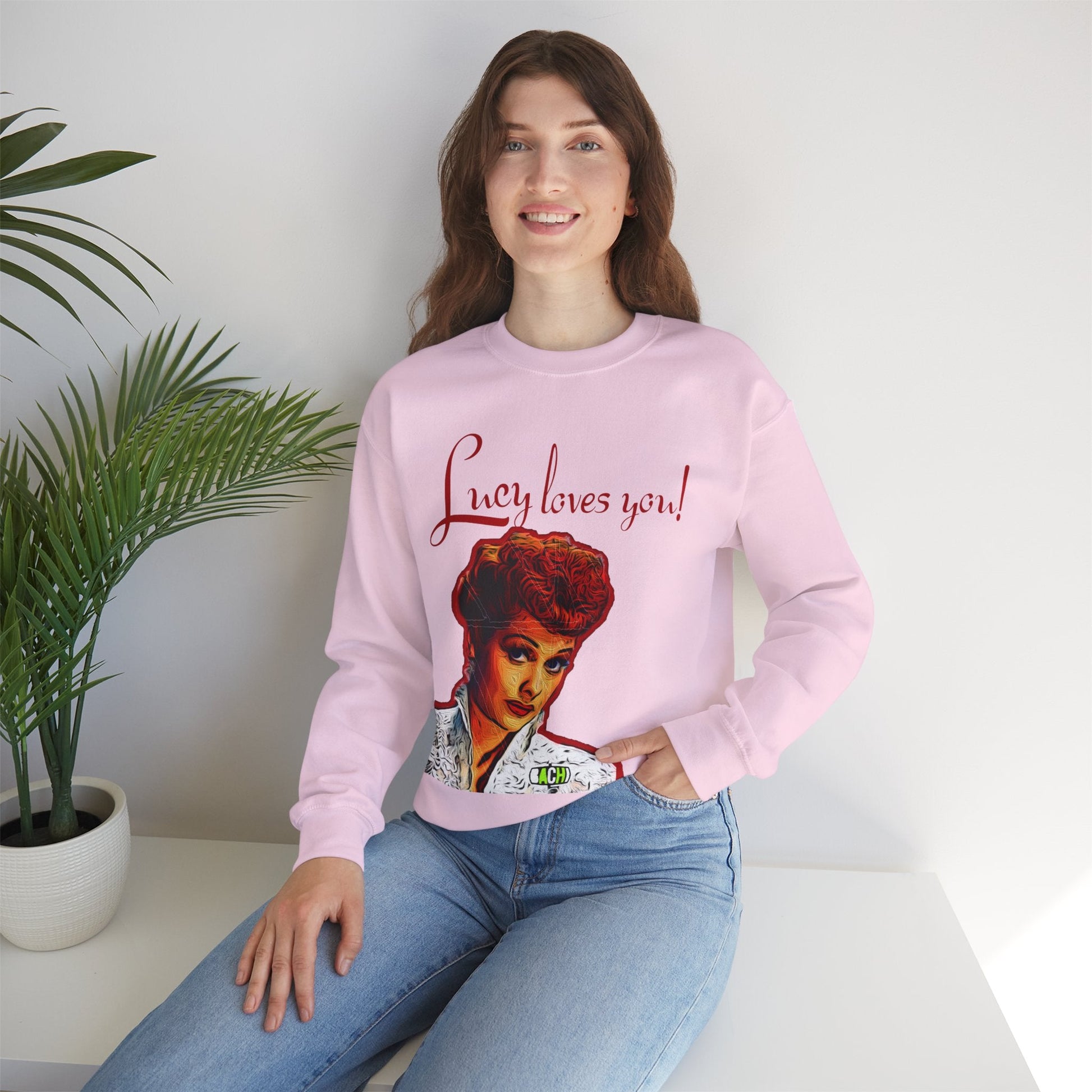 Unisex Sweatshirt Lucy Loves You Printify