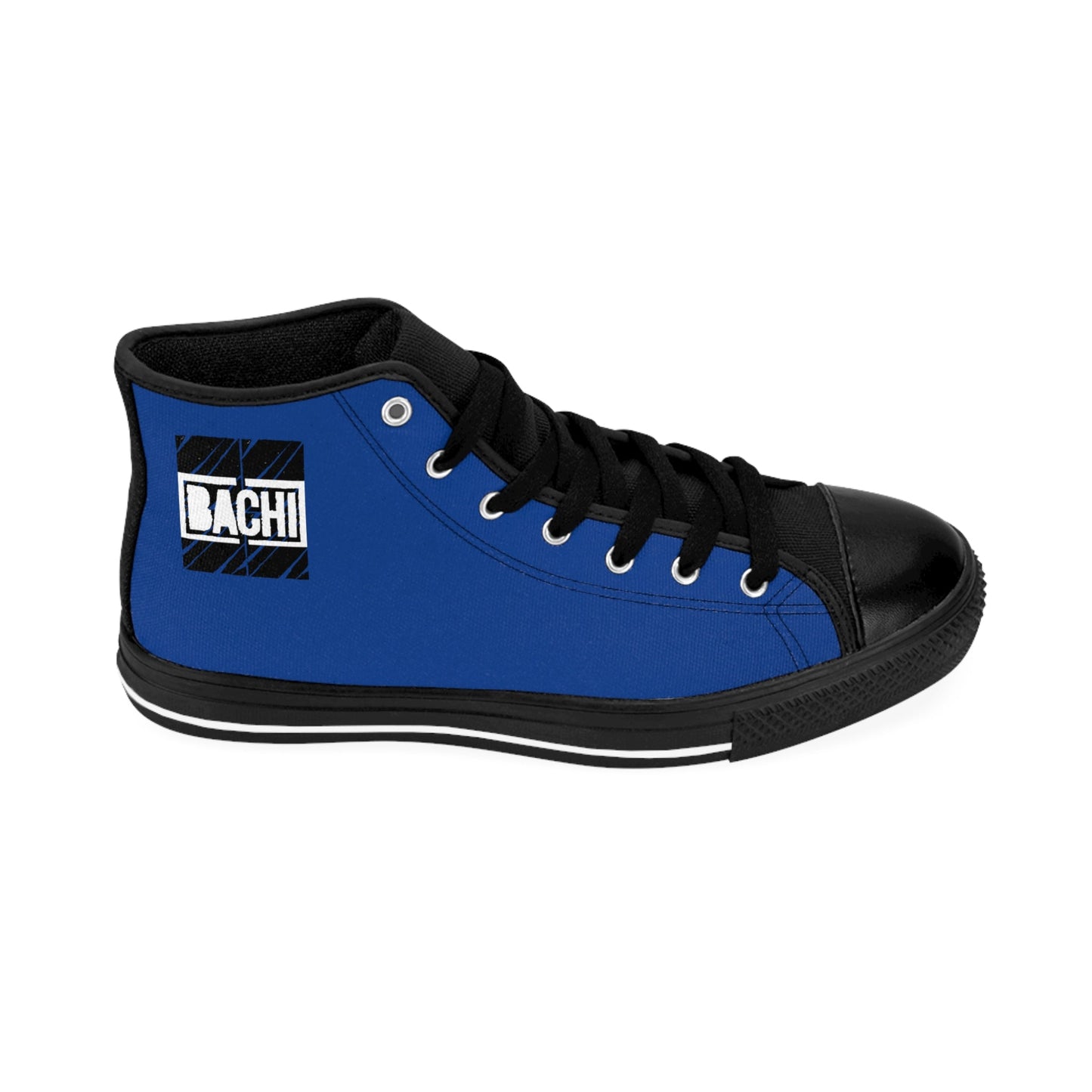 Men's High Top Sneakers Drippers Toronto Skyline  Blue Printify