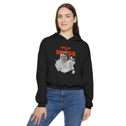 Cinched Hem Graphic Hoodie - Latin Icon Streetwear Print (Bachi)