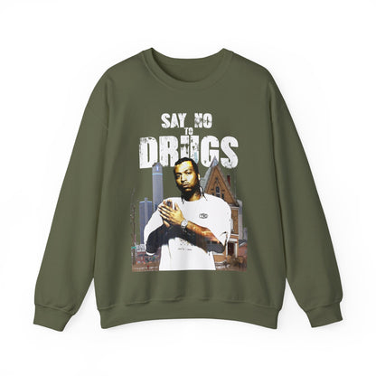 Heavyweight Streetwear Sweatshirt - Detroit Hip-Hop Legend Graphic (Bachi)