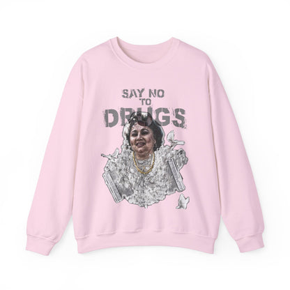 Unisex Sweater Griselda Blanco White Birds Printify