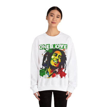 Heavyweight Graphic Sweatshirt - Reggae Legend Portrait Streetwear (Bachi)