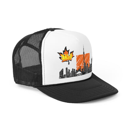 Trucker Cap Hat Bachi 6ix Skyline Printify