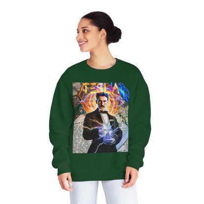 Vintage Science Icon Graphic Sweatshirt - Inventor Portrait Streetwear (Bachi)