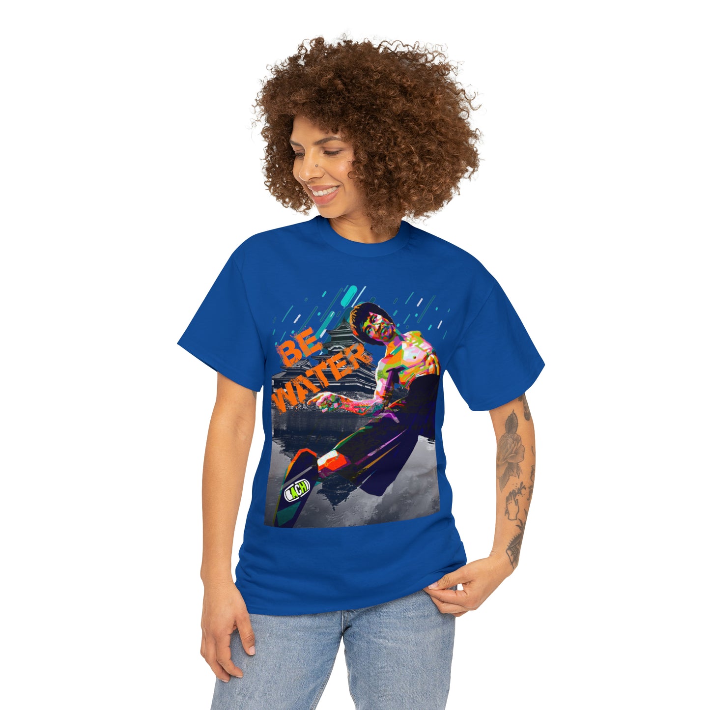 Vintage Martial Arts Graphic Tee - Kung Fu Legend Quote Print (Bachi)