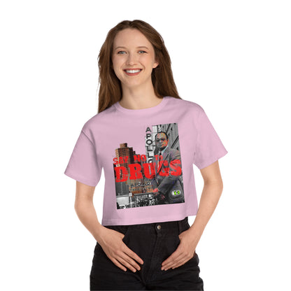 Cropped Graphic Tee - American Crime Cinema Portrait Streetwear (Bachi)