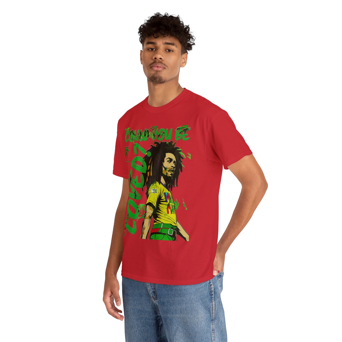 Oversized Graphic Tee - Reggae Legend Portrait Streetwear Print (Bachi)