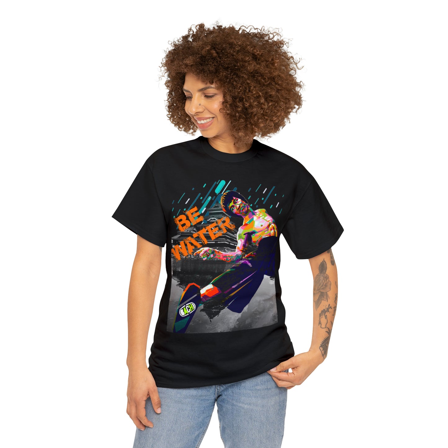 Vintage Martial Arts Graphic Tee - Kung Fu Legend Quote Print (Bachi)