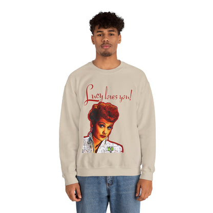 Unisex Sweatshirt Lucy Loves You Printify