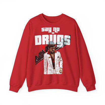 Oversized Graphic Crewneck - Cult Cinema Palm Trees Streetwear (Bachi)
