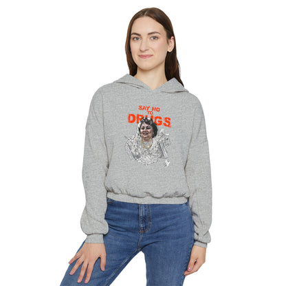 Cinched Hem Graphic Hoodie - Latin Icon Streetwear Print (Bachi)