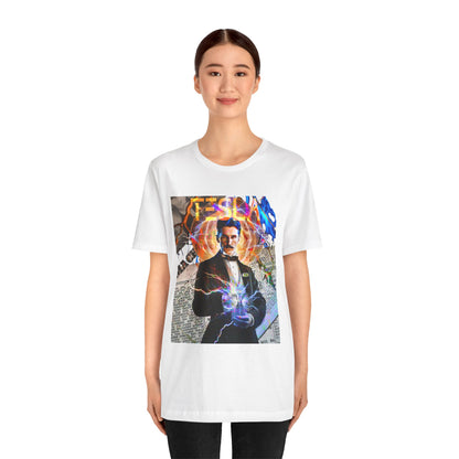 Vintage Science Icon Graphic Tee - Inventor Portrait Streetwear Print (Bachi)