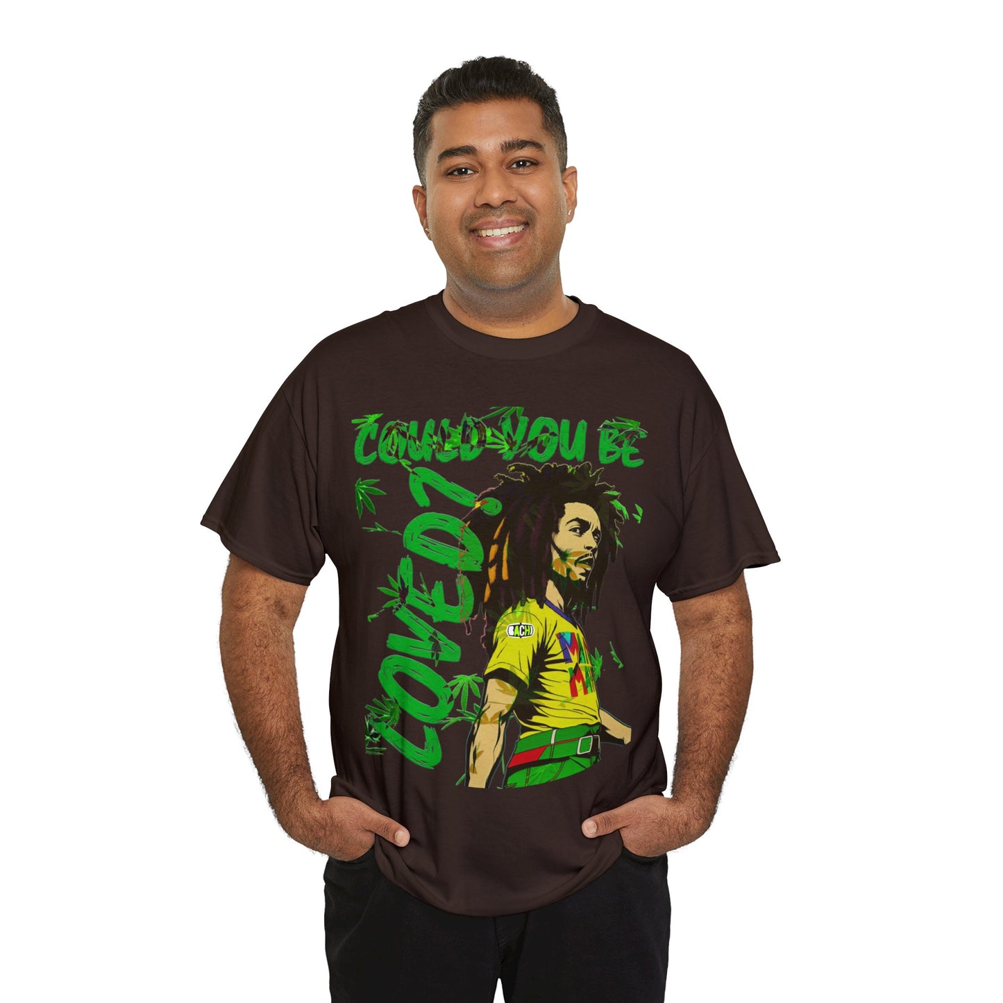 Oversized Graphic Tee - Reggae Legend Portrait Streetwear Print (Bachi)