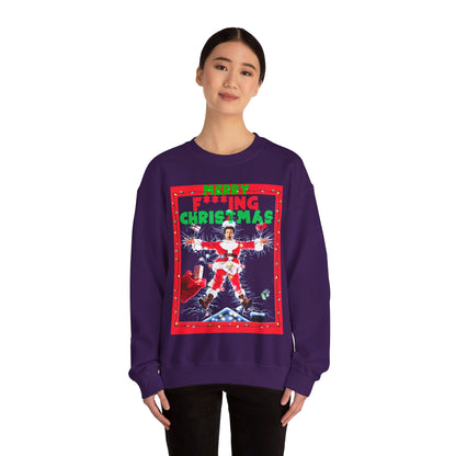 Vintage Holiday Graphic Sweatshirt - 80s Comedy Cinema Print (Bachi)