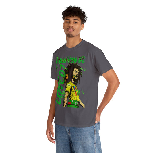 Oversized Graphic Tee - Reggae Legend Portrait Streetwear Print (Bachi)