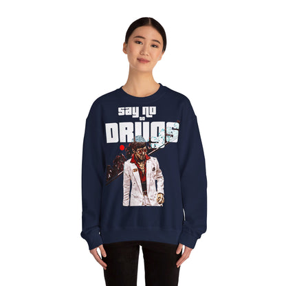 Oversized Graphic Crewneck - Cult Cinema Palm Trees Streetwear (Bachi)