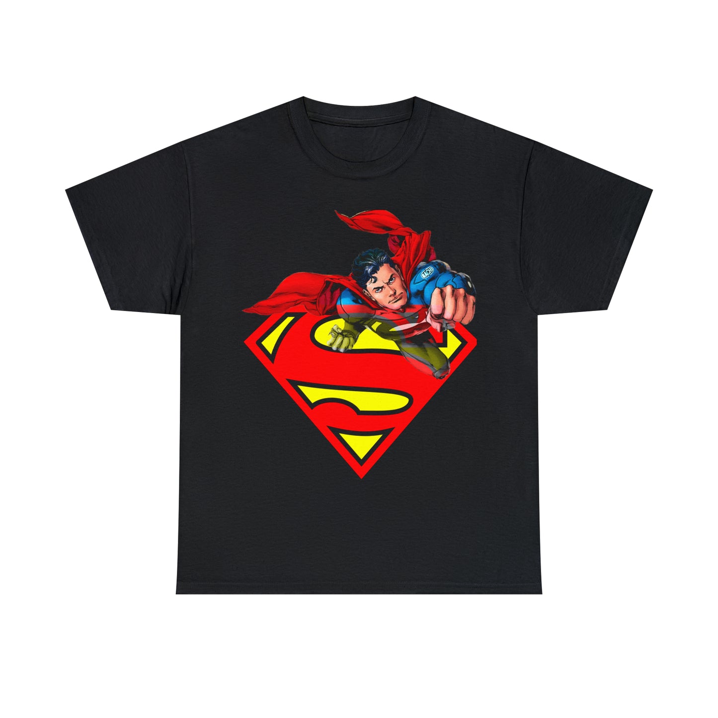 Vintage Comic Hero Graphic Tee - Cape Streetwear Print (Bachi)