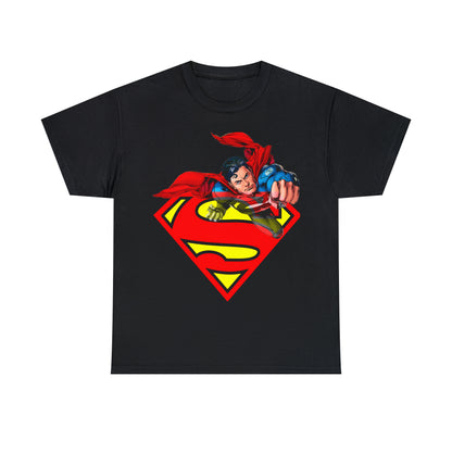 Vintage Comic Hero Graphic Tee - Cape Streetwear Print (Bachi)