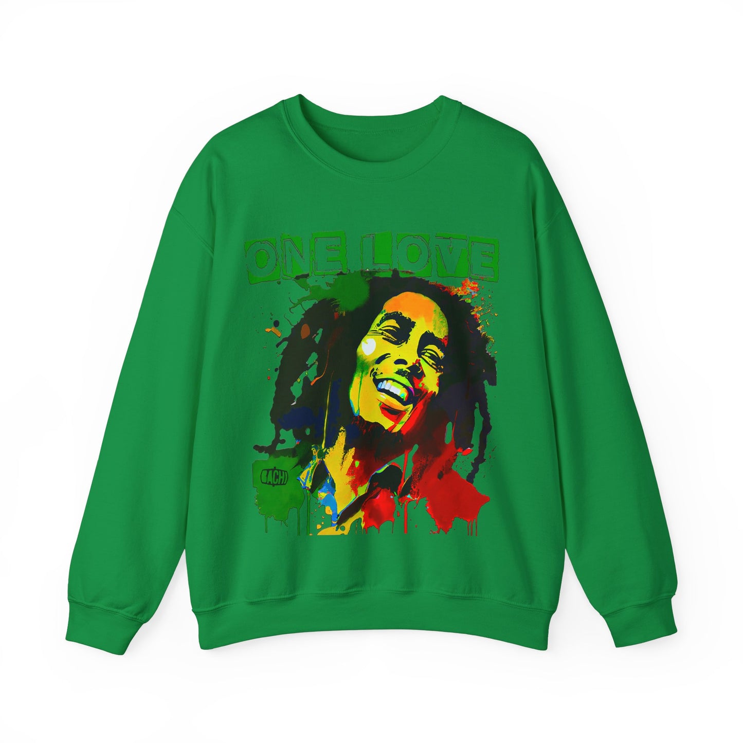 Heavyweight Graphic Sweatshirt - Reggae Legend Portrait Streetwear (Bachi)
