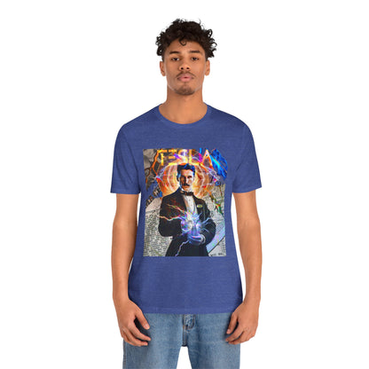Vintage Science Icon Graphic Tee - Inventor Portrait Streetwear Print (Bachi)