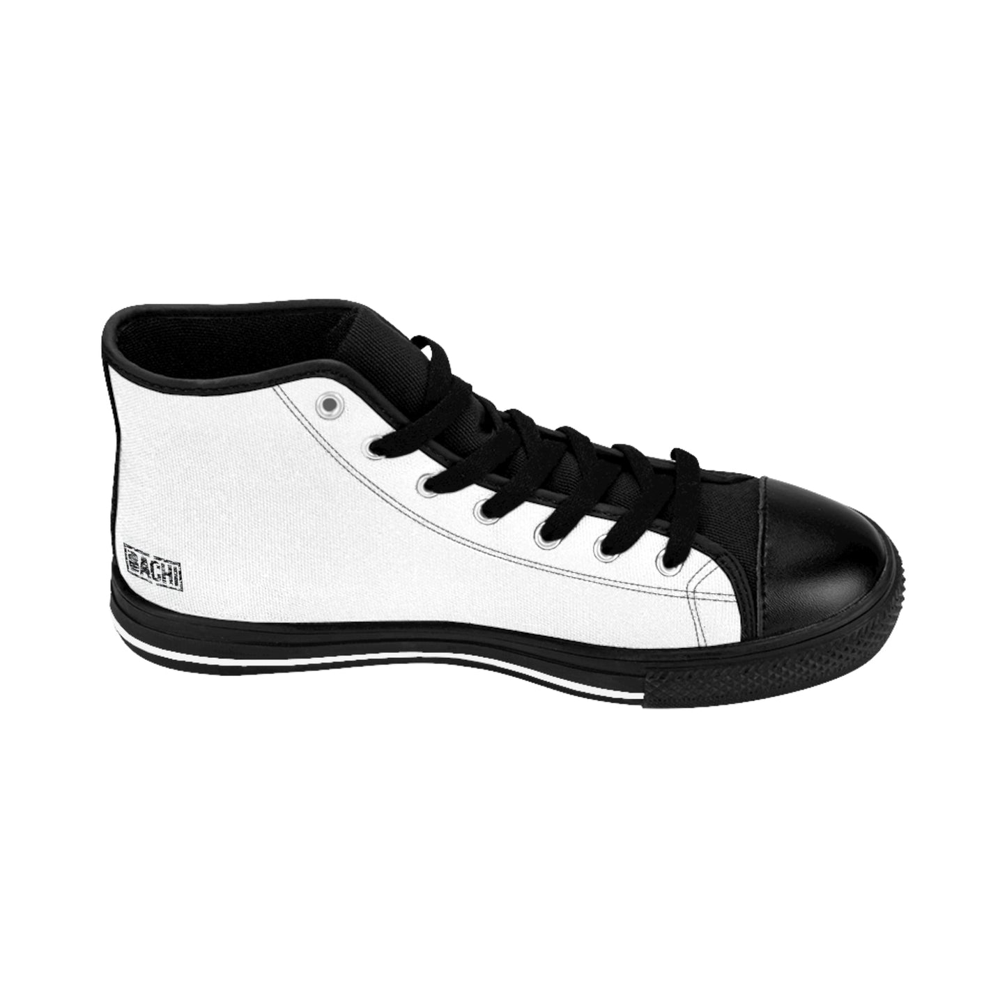 Men's High Top Sneaker Dripper 6ix Skyline White Printify
